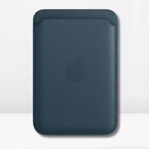iPhone Leather Wallet in Baltic Blue